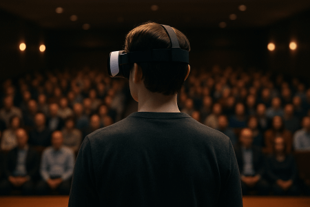 ترس از جمعیت یا سخنرانی با وی آر ترس از جمعیت یا سخنرانی