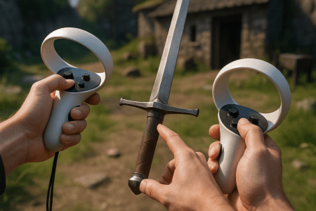 استفاده از ابزار در واقعیت مجازی حرکت در فضا