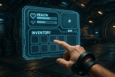 شخصی در حال استفاده از واقعیت مجازی استفاده از واقعیت مجازی در برنامه